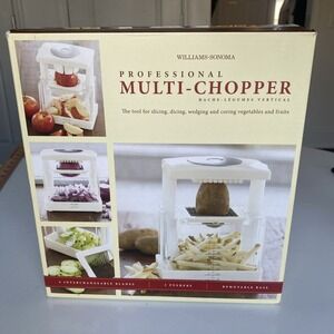 Williams Sonoma Professional Multi Chopper Fruit & Vegetable Dicer Slicer Corer